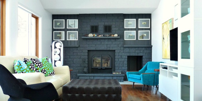 Brick Fireplace Painters in Andover MN
